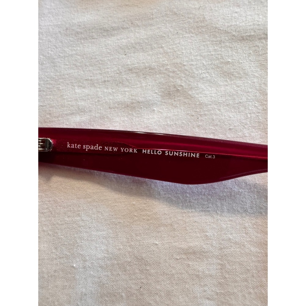 Kate Spade Aimee/S Fuchsia Pink Cat Eye Sunglasses Renewed Acetate 50mm 35J9O - Picture 6 of 7